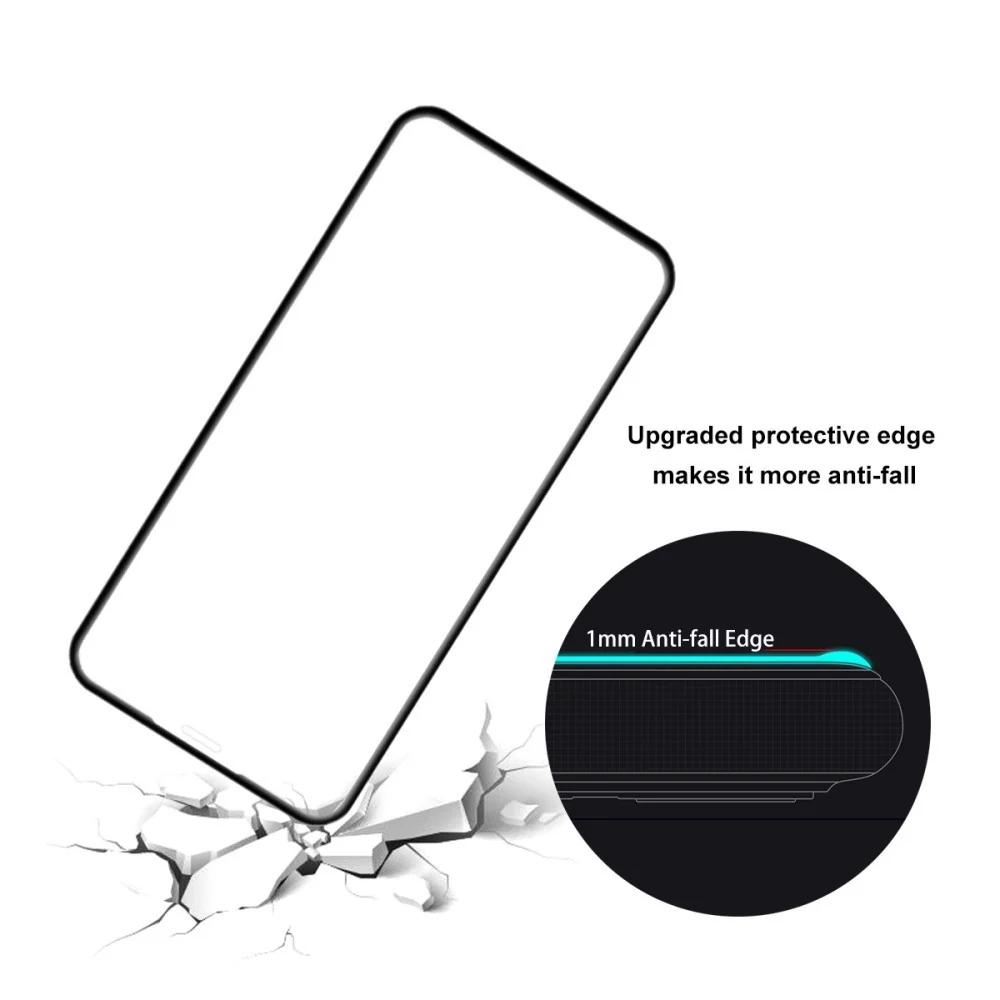 Vivimall® üvegfólia Apple iPhone X/XS 111D, fekete