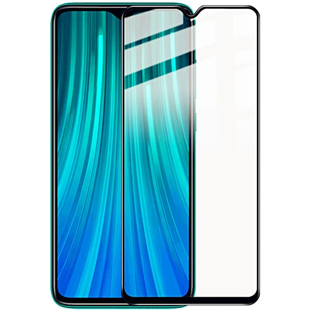 Vivimall® üvegfólia Xiaomi Redmi Note 8 Pro 111D készülékkel kompatibilis, fekete