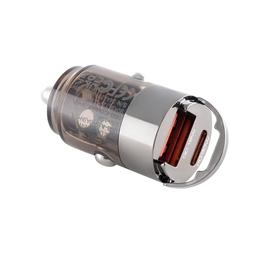 WAYME töltő 12/24V, USB 18W + USB-C PD 30W, nano gyűrűvel