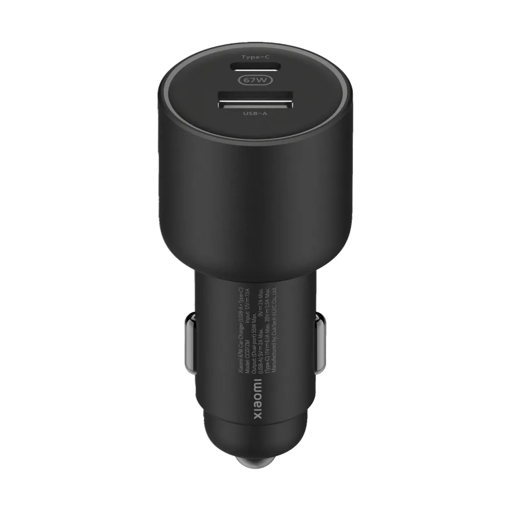 Xiaomi 67W Car Charger (USB- + Type-C)