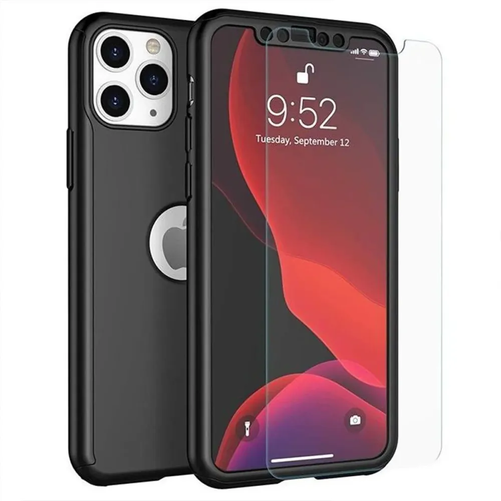 Xiaomi Redmi Note 8 Pro Full Cover 360 tok fekete + védőfólia