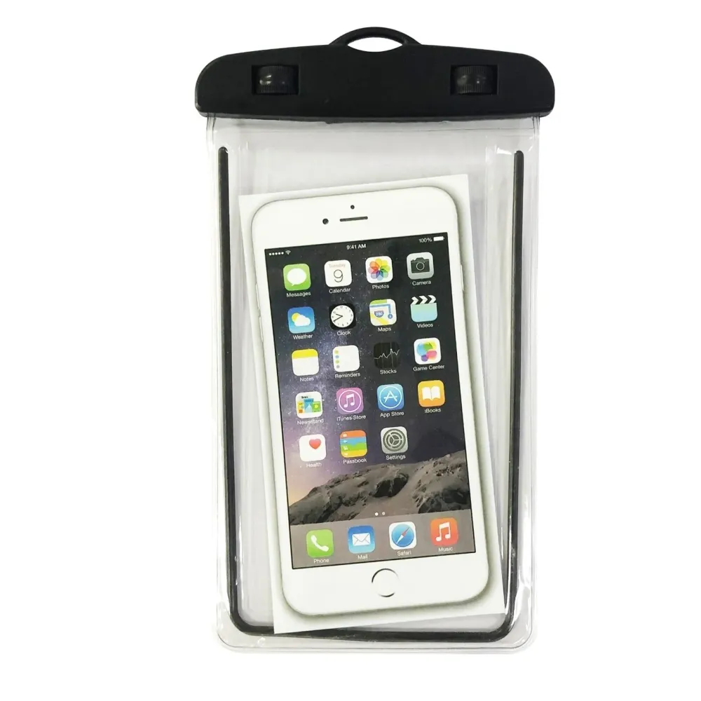 Zip Waterproof Vivimall búvártok, hószikla, univerzális, vízálló, zsinórral, telefonhoz vagy dokumentumokhoz, fekete