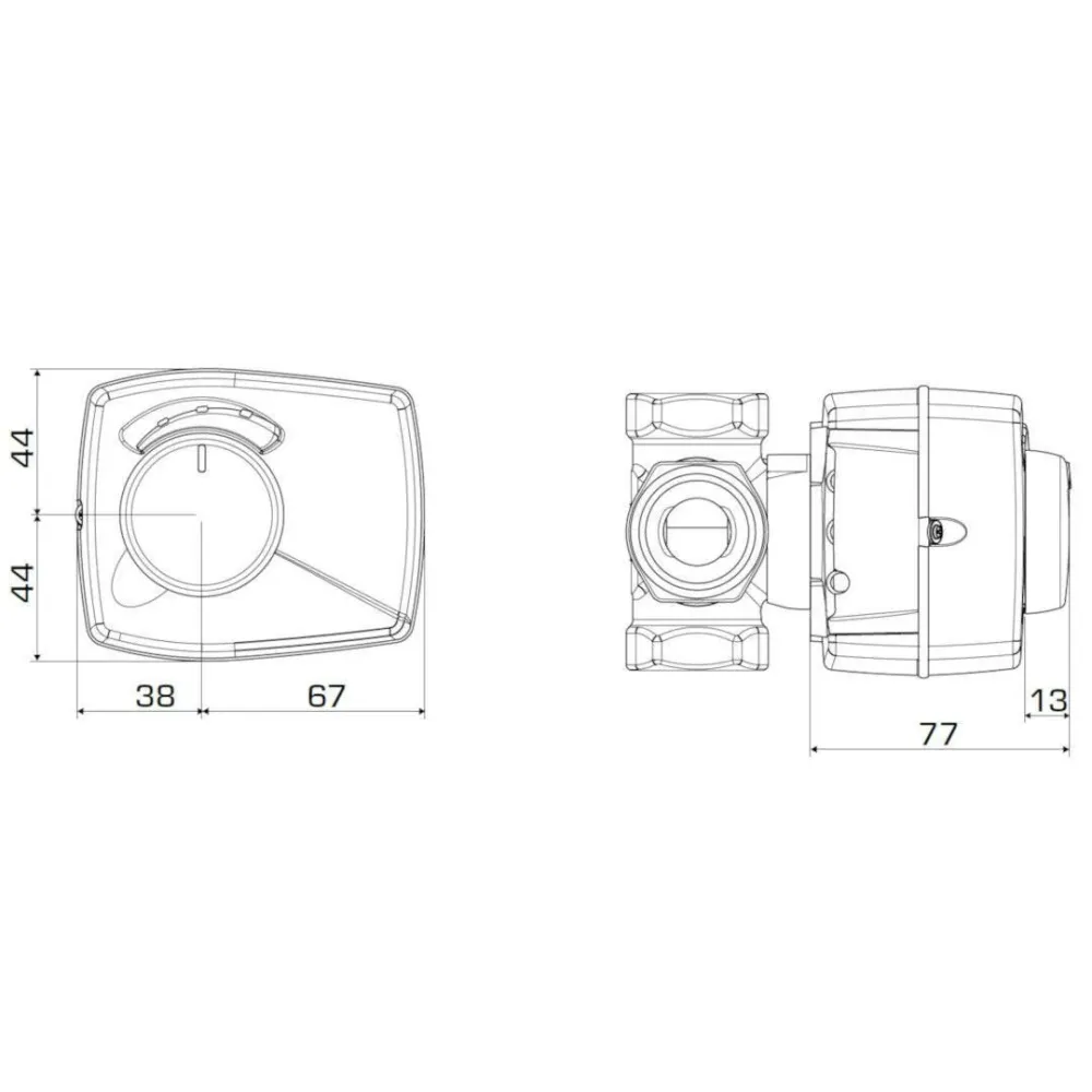 ESBE ARA641 motor 3-Pont SPDT 230VAC 6NM 30s (12101100)