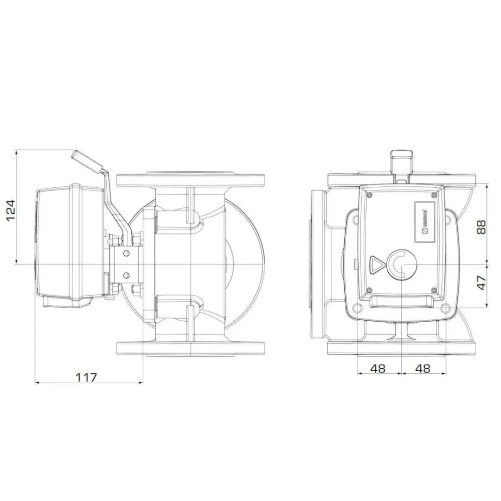ESBE 95 SPDT 230VAC 15NM 60s állítómotor (12051900)