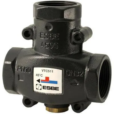 ESBE VTC511 töltőszelep 1 1/4" belső menetes szilárd tüzelés 50C kvs=14 (51020600)