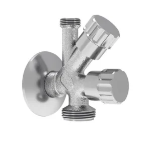 Mofém kombinált sarokszelep 1/2"-3/4"-3/8"