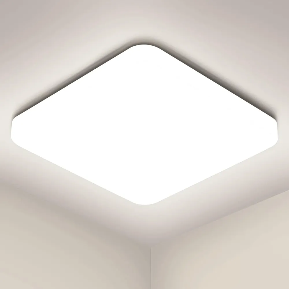 LED Mennyezeti Panel Lámpa 24W, E27 Kompatibilis, 17cm Átmérő, Kocka Forma