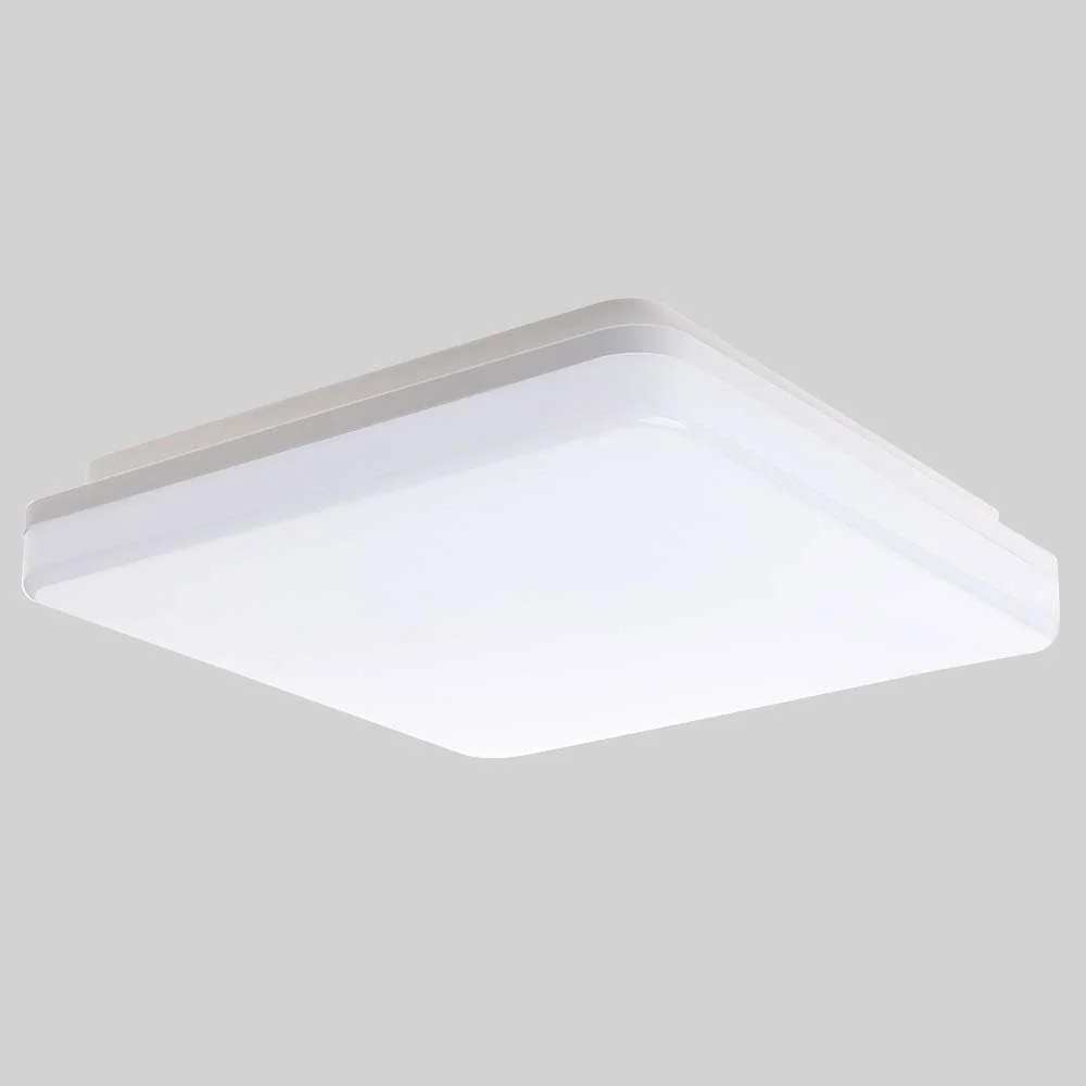 LED Mennyezeti Panel Lámpa 24W, E27 Kompatibilis, 17cm Átmérő, Kocka Forma