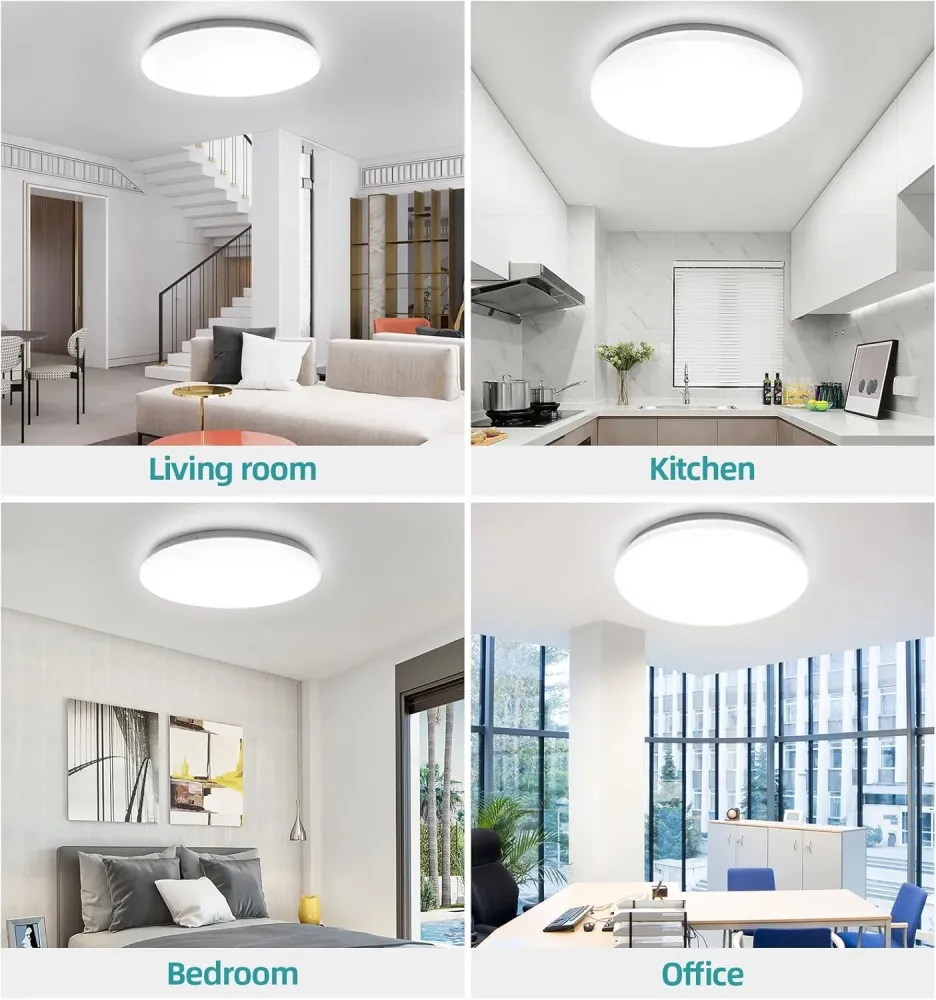 LED Mennyezeti Panel Lámpa 24W, E27 Kompatibilis, 17cm Átmérő