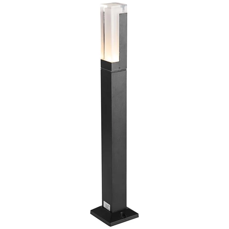 Modern LED Kerti Lámpa IP65 Vízálló Alumínium, 800 Lumen Meleg Fehér Fény, Kert, Terasz, Sétány Világítás