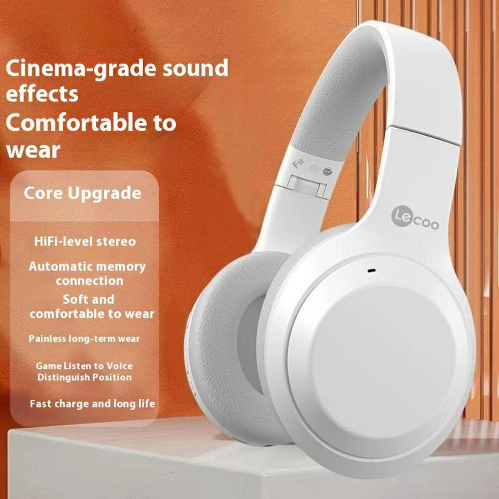 LENOVO ES207 Bluetooth összecsukható over-ear gamer fejhallgató - Fehér