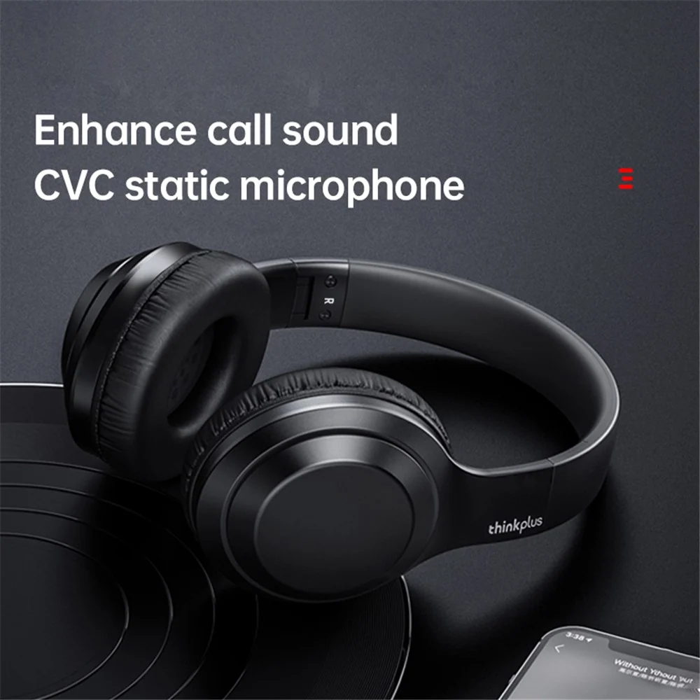 LENOVO TH10 Bluetooth sztereó over-ear fejhallgató - fehér