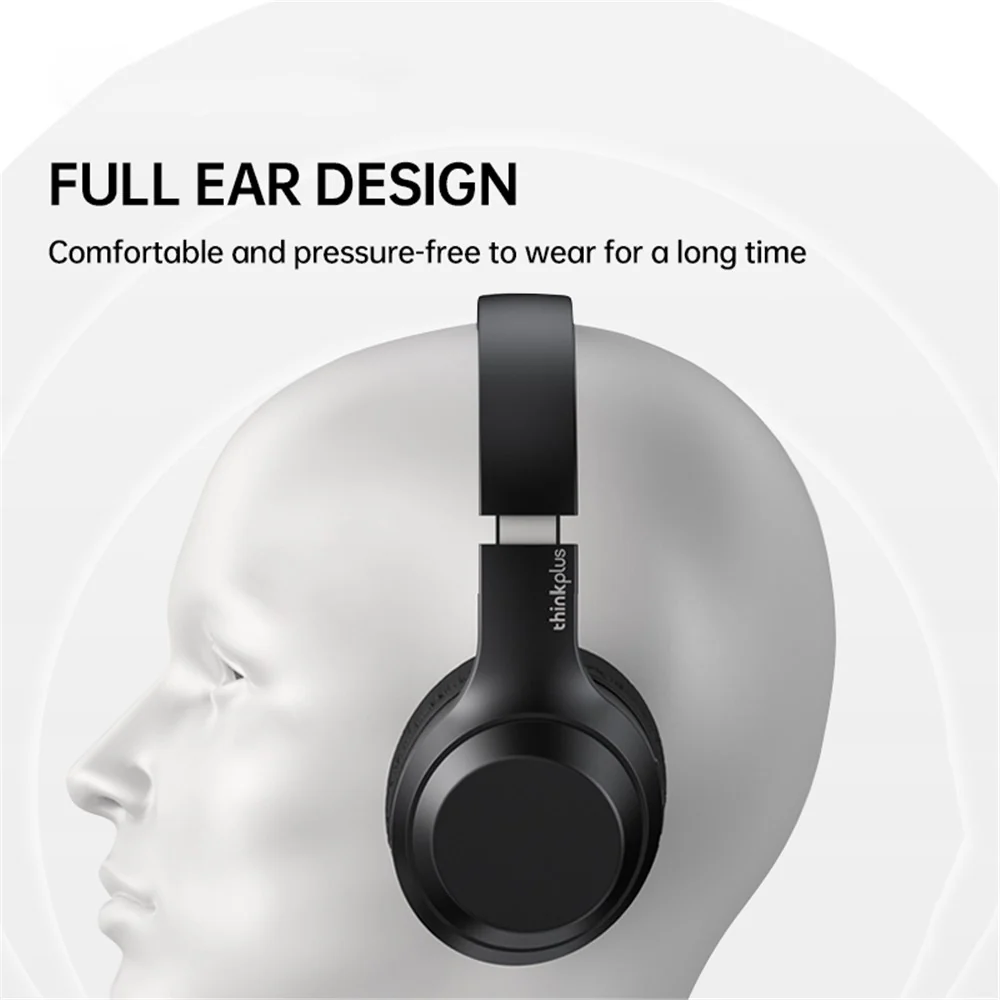 LENOVO TH10 Bluetooth sztereó over-ear fejhallgató - fehér