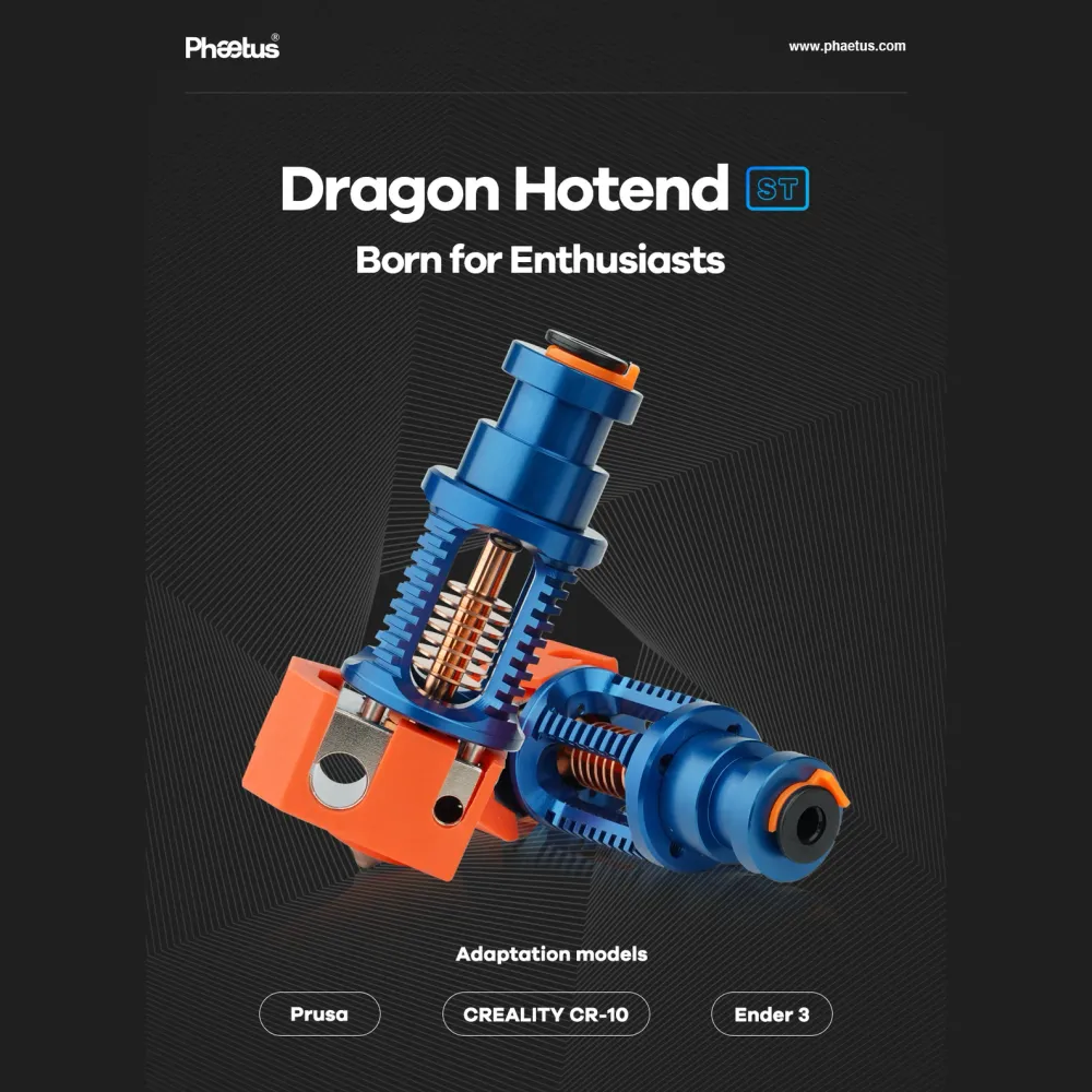 Phaetus Dragon Standard áramlású hot-end 3D nyomtatókhoz