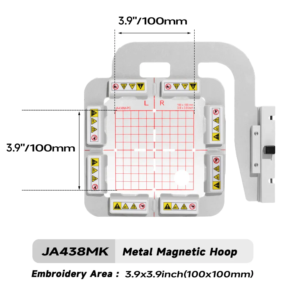MaggieFrame mágneses hímzőkeret Janome MC 500E / 400E / 550E és Elna Expressive 830 / 830L gépekhez