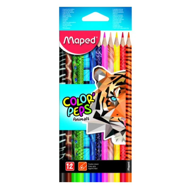 MAPED_ Color Peps Animal színes ceruza készlet - 12 db-os