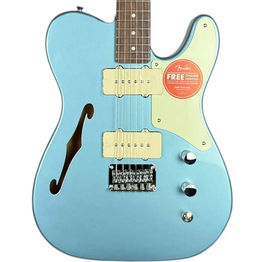 Squier Cabronita Thinline Telecaster 2022 - Lake Placid Kék