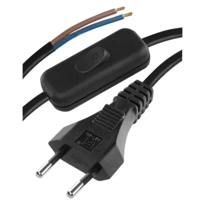 Emos Flexo 2x0,75 Fekete Kapcsolóval 3M 230V 2× 0,75 mm² PVC S09273