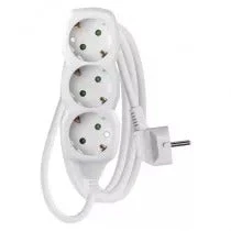 Emos Hosszabbító kapcsoló nélkül fehér 3-as 3x1,5mm2 kábellel 1,5m H05VV-F3G 1,5 mm² PVC 250 V~/16 max. 3680W P0321R