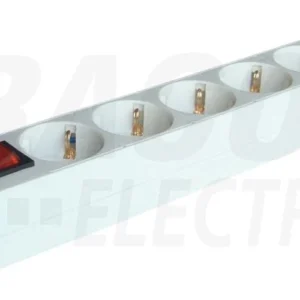 Tracon Tobbférohelyes hordozható elosztósáv 6×SCHUKO, 3m, max.16A, 250VAC, 3680W, 3x1,5mm2, H05VV-F HK6-3M