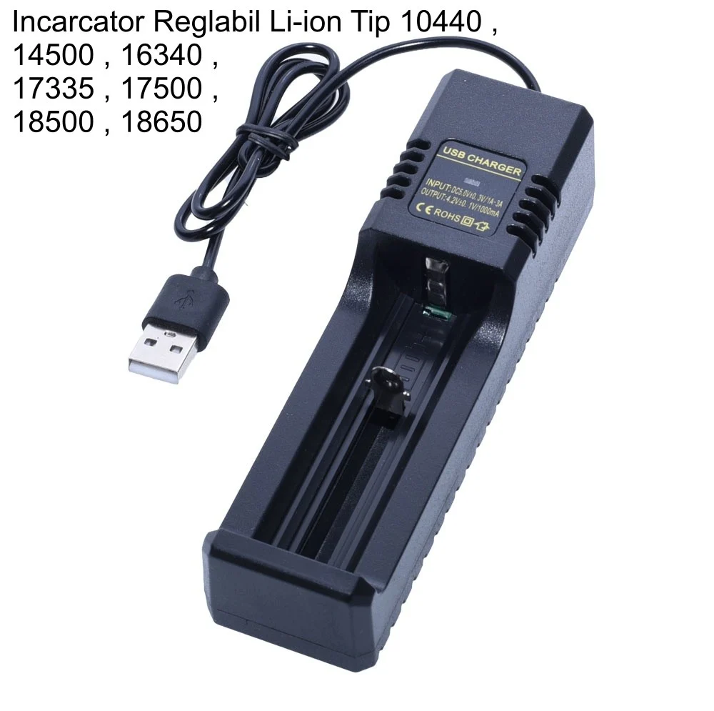 Li-ion akkumulátortöltő 1 x 3,7 V USB-vel