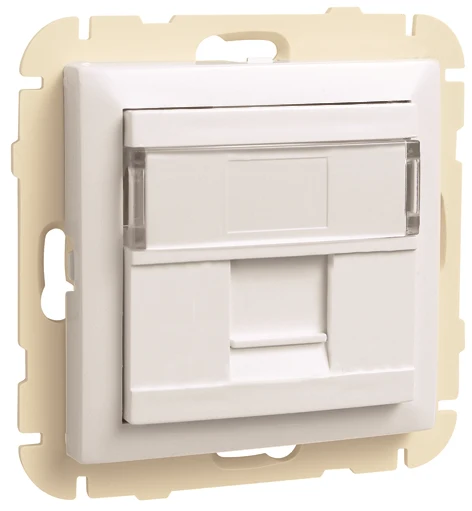 90441_SBR RJ45 Szimpla fedlap, fehér színű