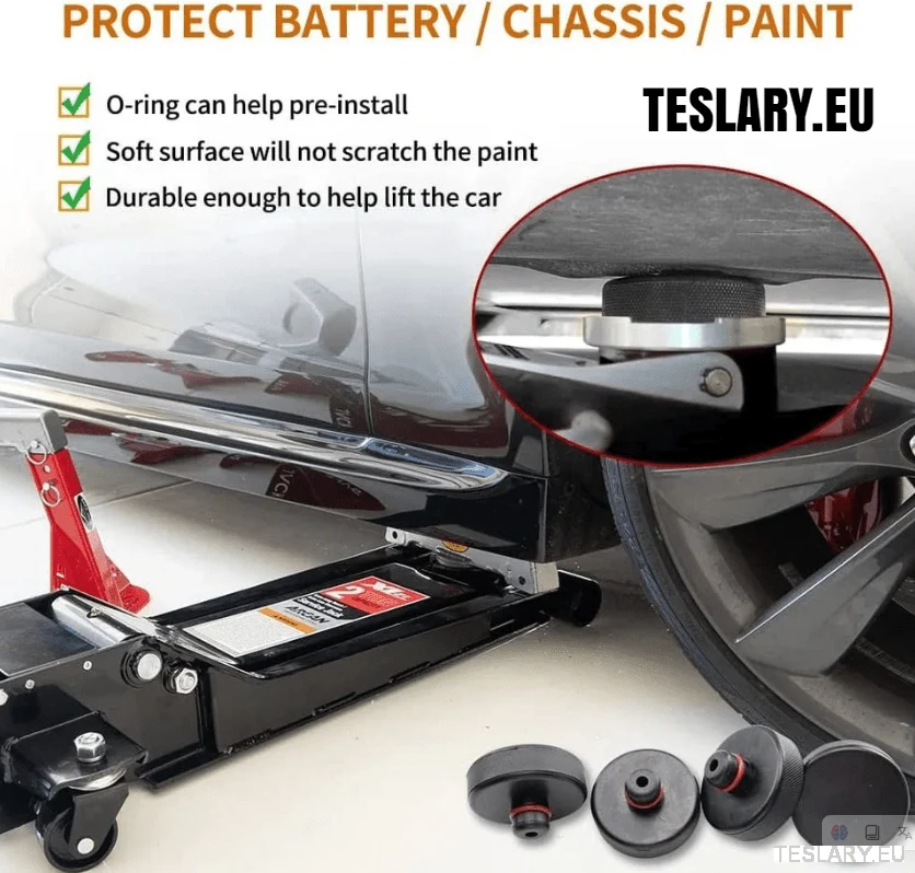 EV Jacking Point Adapter Kit 4 csomag Tesla, BYD és más EV -k esetével