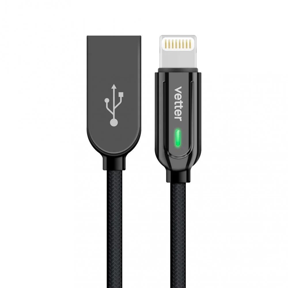Vetter Smart Lightning, automatikus leválasztás, 1,2 m, fekete