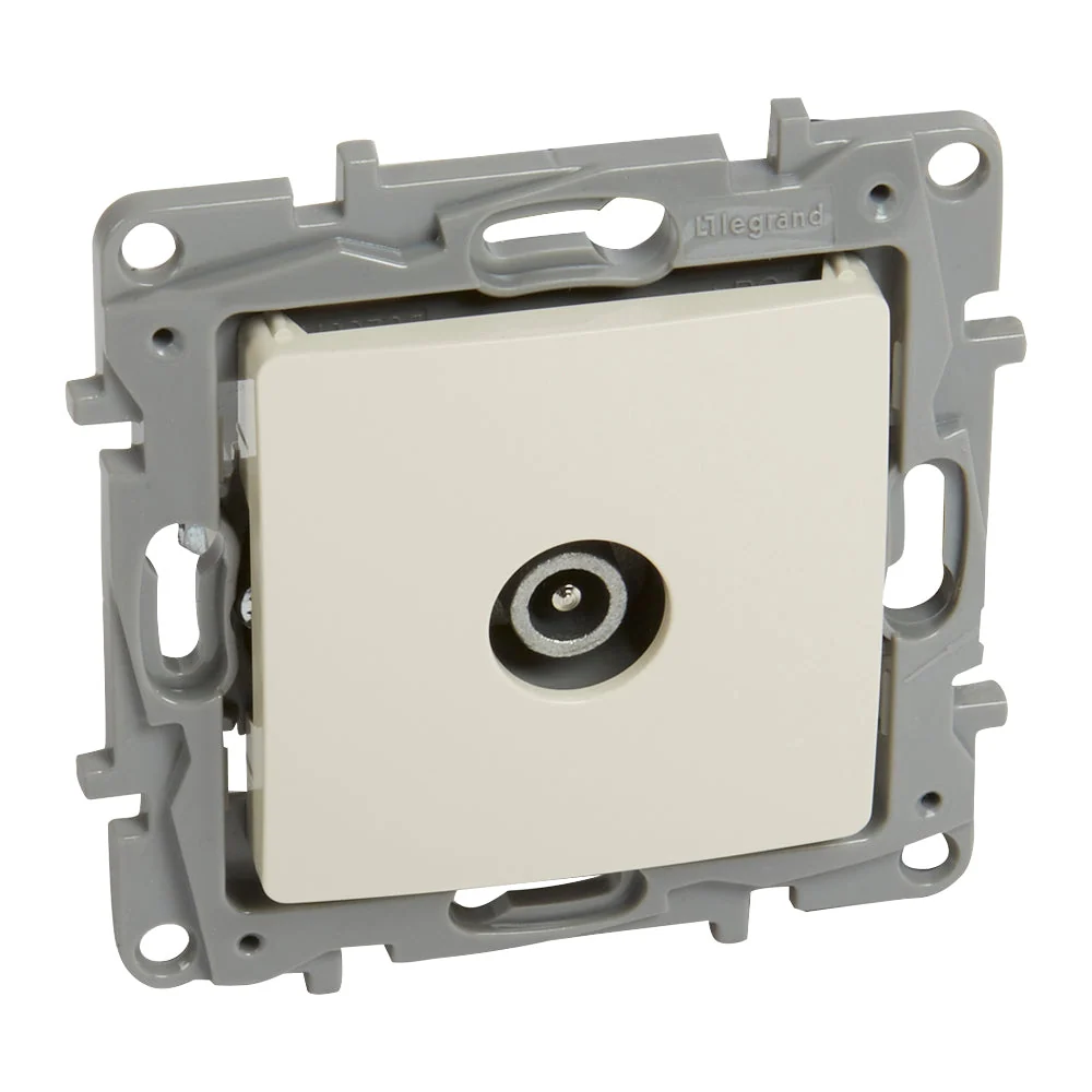 Legrand Niloé TV aljzat, átmenő (14 dB), bézs 764652