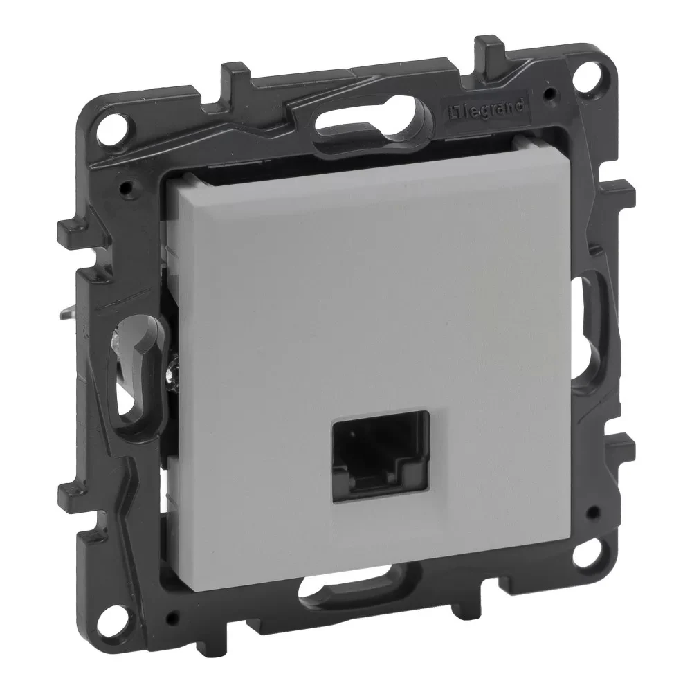 LEGRAND Niloé Step alumínium RJ45 Cat.6 STP aljzat 863365