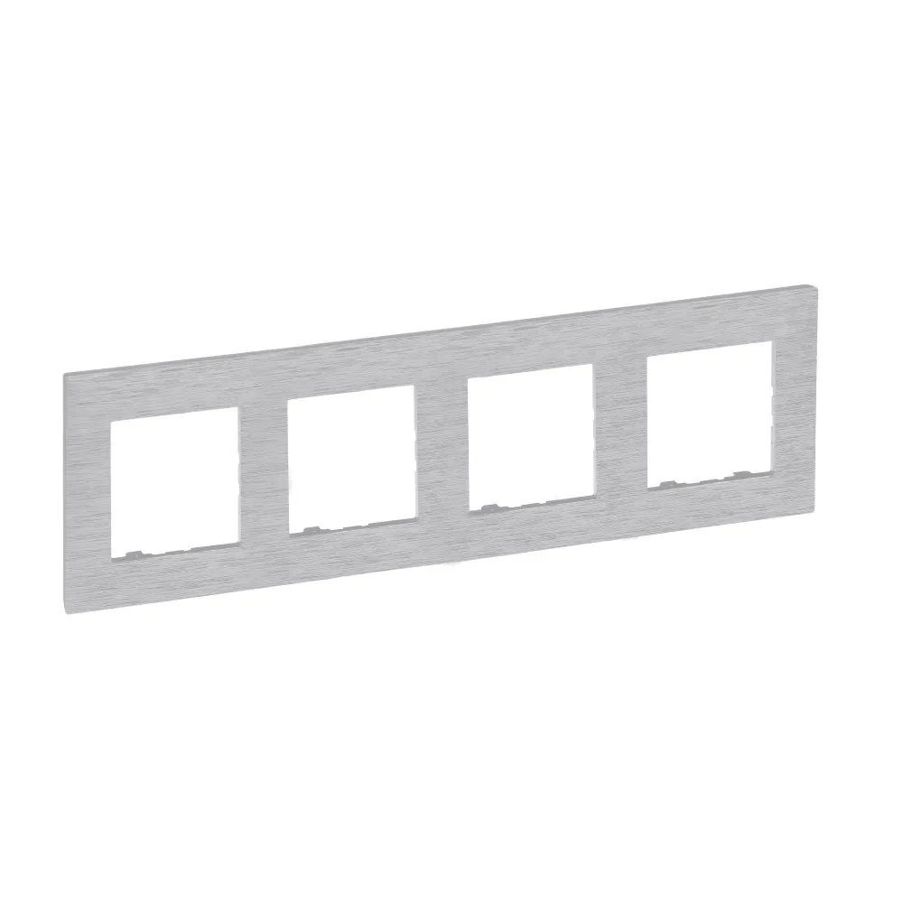 LEGRAND Niloé Step csiszolt alumínium keret 4-es 863894