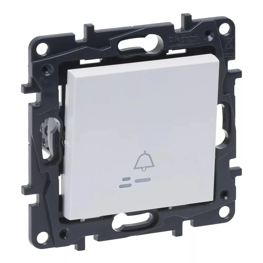 LEGRAND Niloé Step fehér N101 JF CSJ egypólusú nyomó jelzőfénnyel, csengőjellel 863110