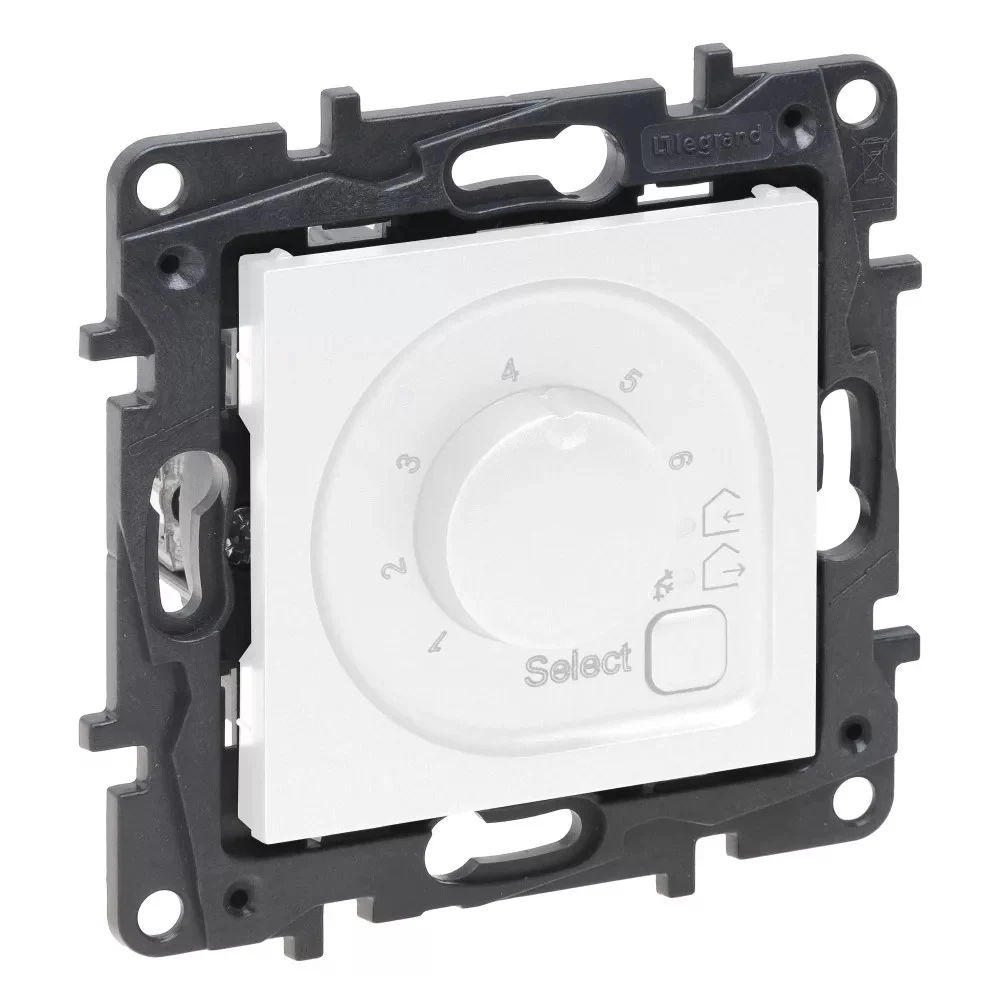 LEGRAND Niloé Step fehér szobatermosztát padlófűtéshez, 16A 863142