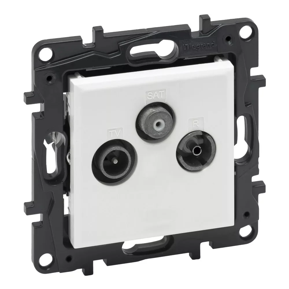 LEGRAND Niloé Step fehér TV-R-SAT végzáró aljzat (10 dB) 863179B