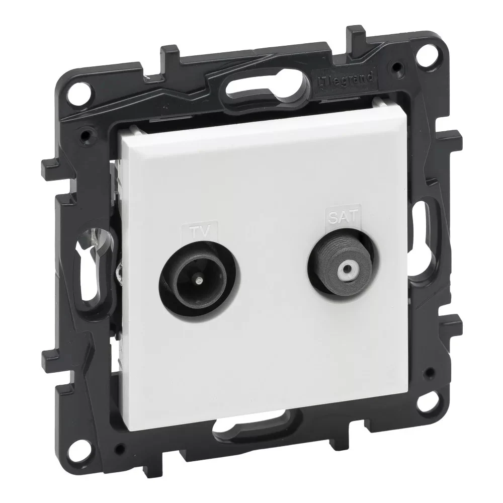 LEGRAND Niloé Step fehér TV-SAT csillagpontos aljzat (1,5 dB) 863183
