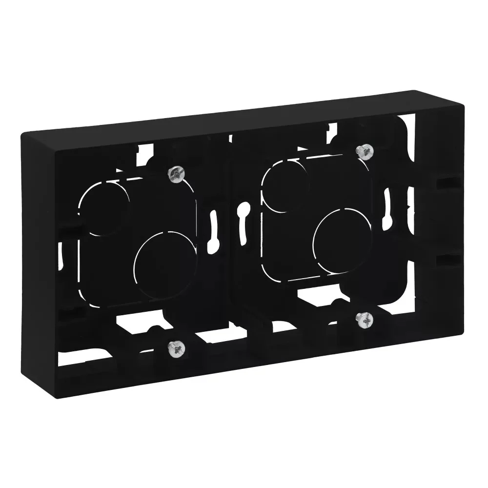 LEGRAND Niloé Step fekete kiemelődoboz, kettős 863598