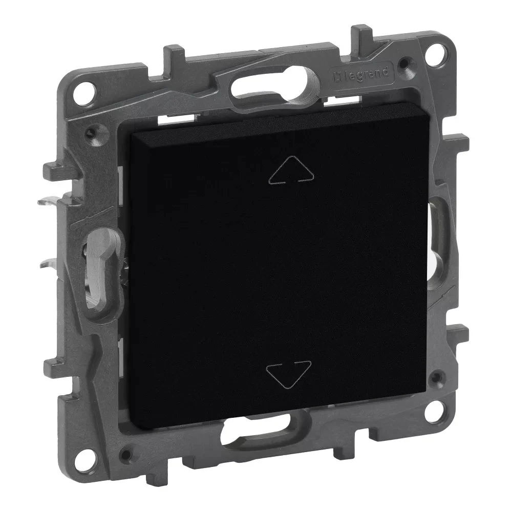 LEGRAND Niloé Step fekete NR105 redőnynyomó (2 állású) 6A 863543