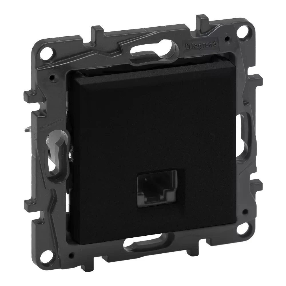 LEGRAND Niloé Step fekete RJ45 Cat.6 UTP aljzat 863563