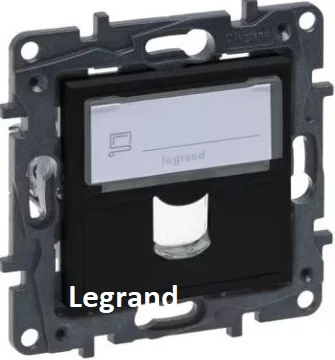 LEGRAND Niloé Step fekete systimax adapter 863588.