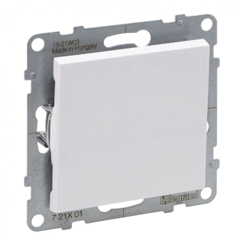 LEGRAND Suno fehér 101 egypólusú kapcsoló, keret nélkül 10AX 721101
