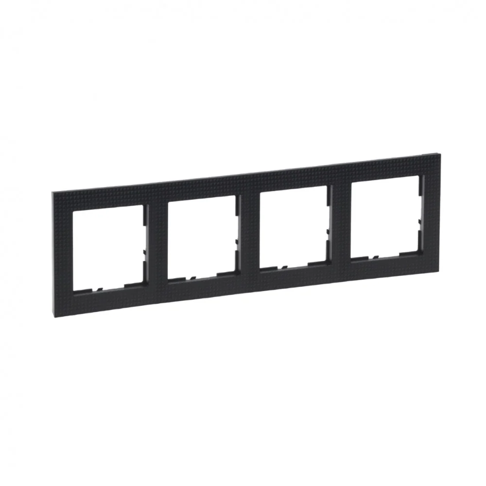 LEGRAND Suno fekete mintás keret 4-es 721574