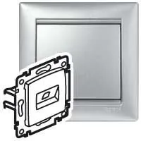 Legrand Valena 1xRJ45 LCS2 Cat6 UTP aljzat alumínium 770242