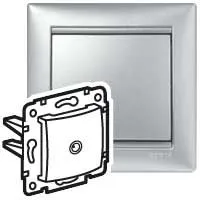 Legrand Valena TV aljzat átm alumínium 770131