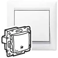 Legrand Valena IP44 egypólusú nyomó csengőjeles, fehér 770099