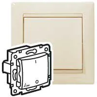Legrand Valena IP44 kétpólusú kapcsoló, elefántcsont 774192