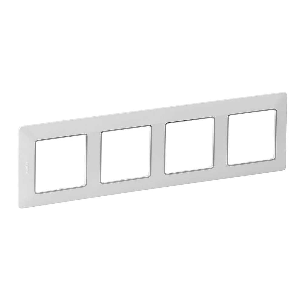 Legrand valena life négyes keret fehér–króm 754034