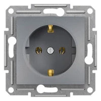 Schneider Asfora 2P+F csatlakozóaljzat, csavaros, acél EPH2900162
