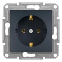 Schneider Asfora 2P+F csatlakozóaljzat, csavaros, antracit EPH2900171