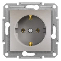 Schneider Asfora 2P+F csatlakozóaljzat, csavaros, bronz EPH2900169