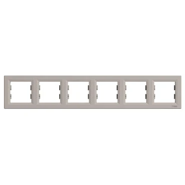 Schneider Asfora Hatos keret, vízszintes, bronz EPH5800669